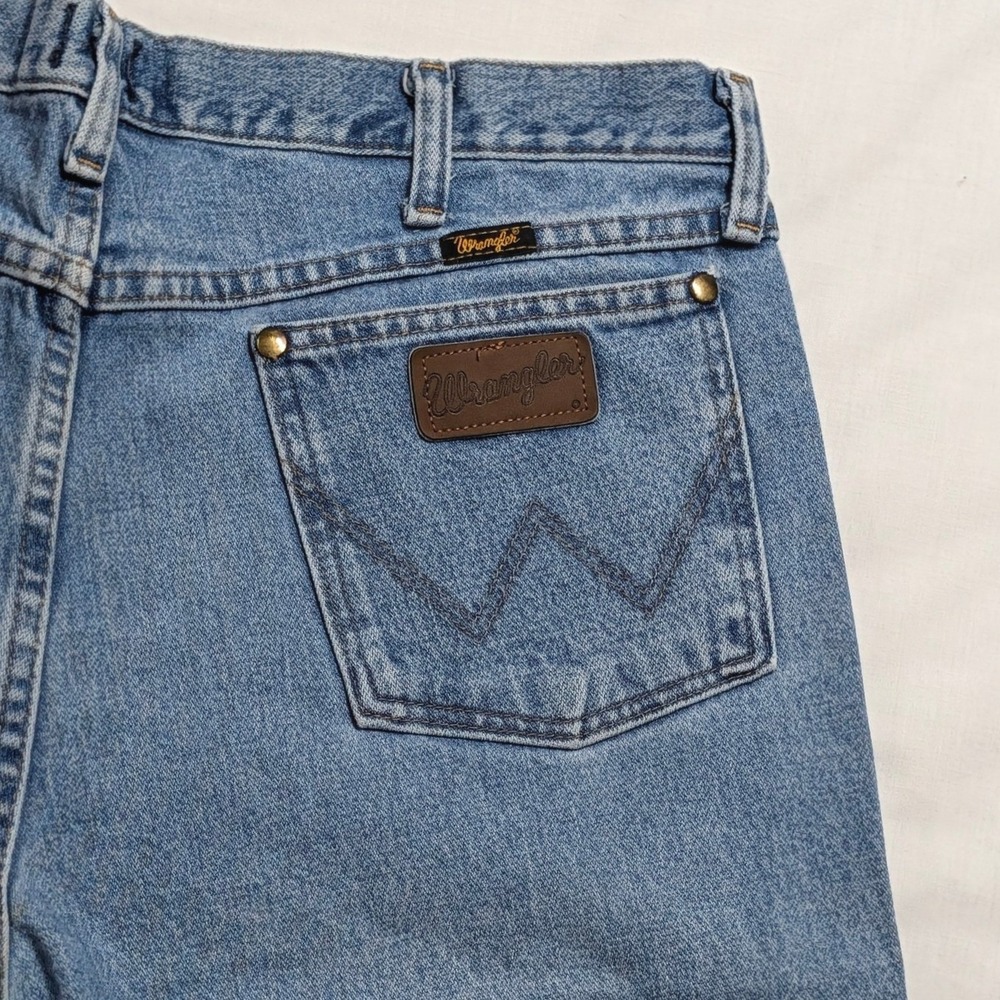 Wrangler 47MWZ Regular Fit Jeans Men's 36x30 Light Wash Denim Cowboy Cut 1047MWZ